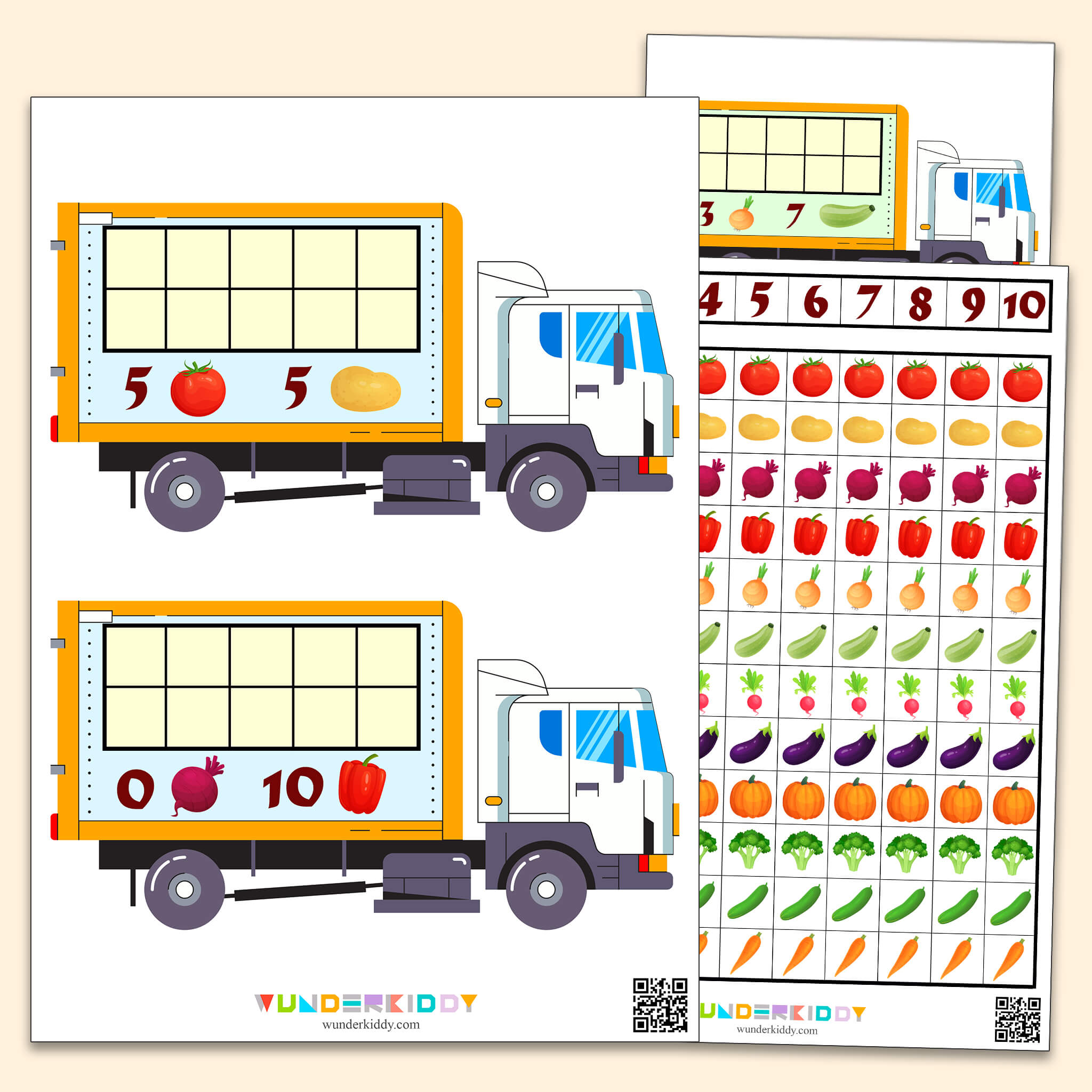 Activity sheet «Vegetable Truck»