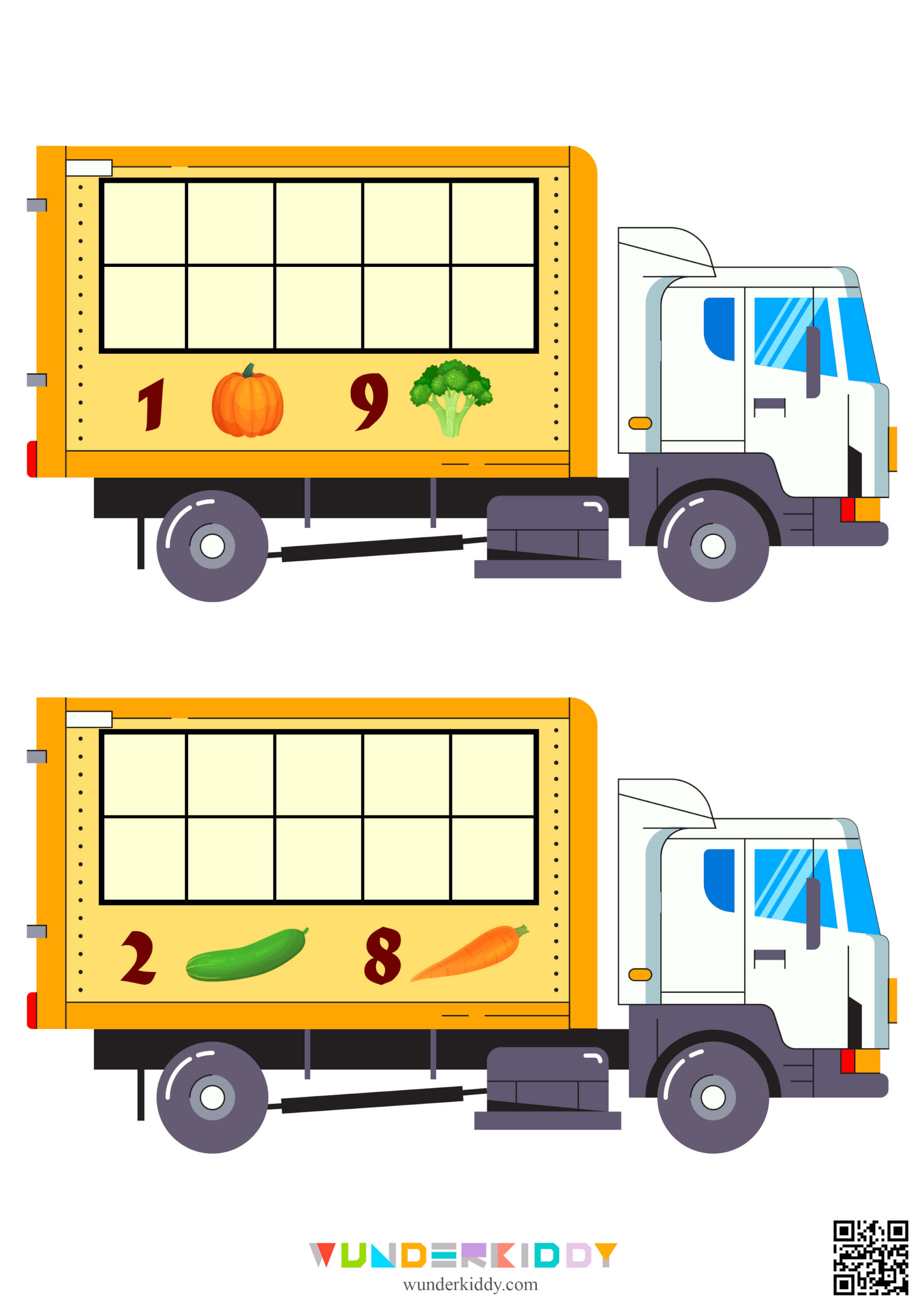 Activity sheet «Vegetable Truck» - Image 2