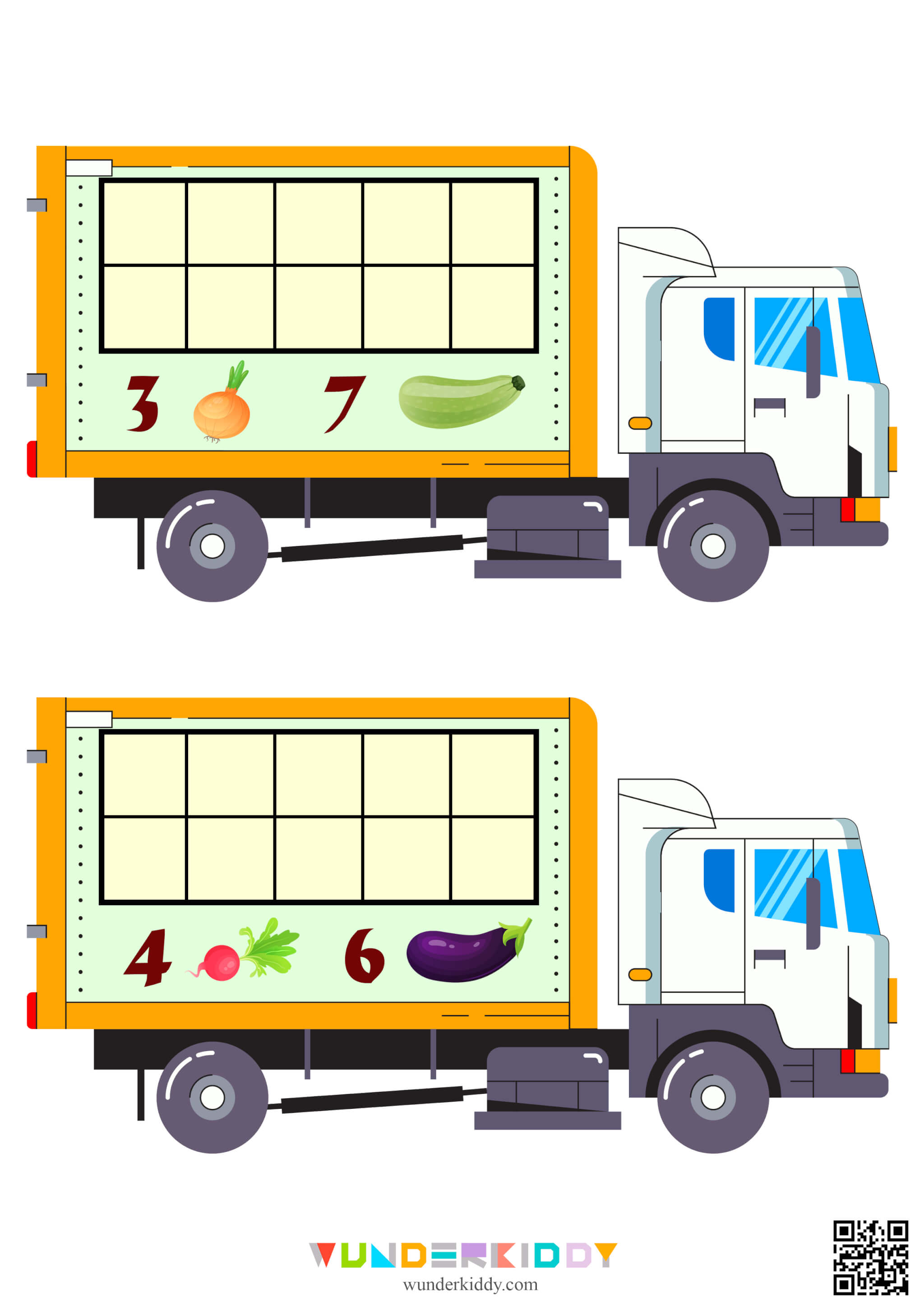 Розвиваюча гра «Вантажівка з овочами» - Зображення 3