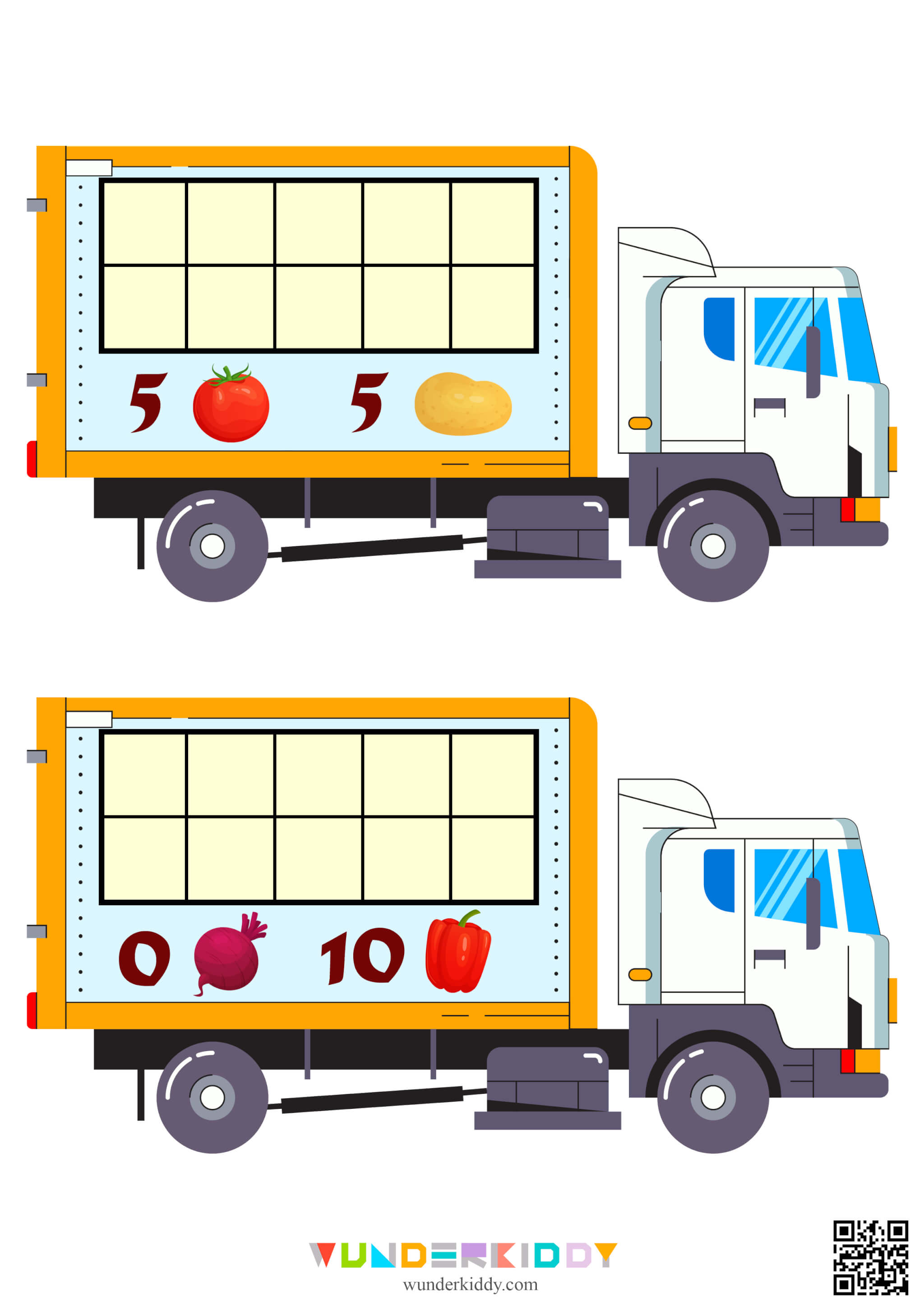 Activity sheet «Vegetable Truck» - Image 4