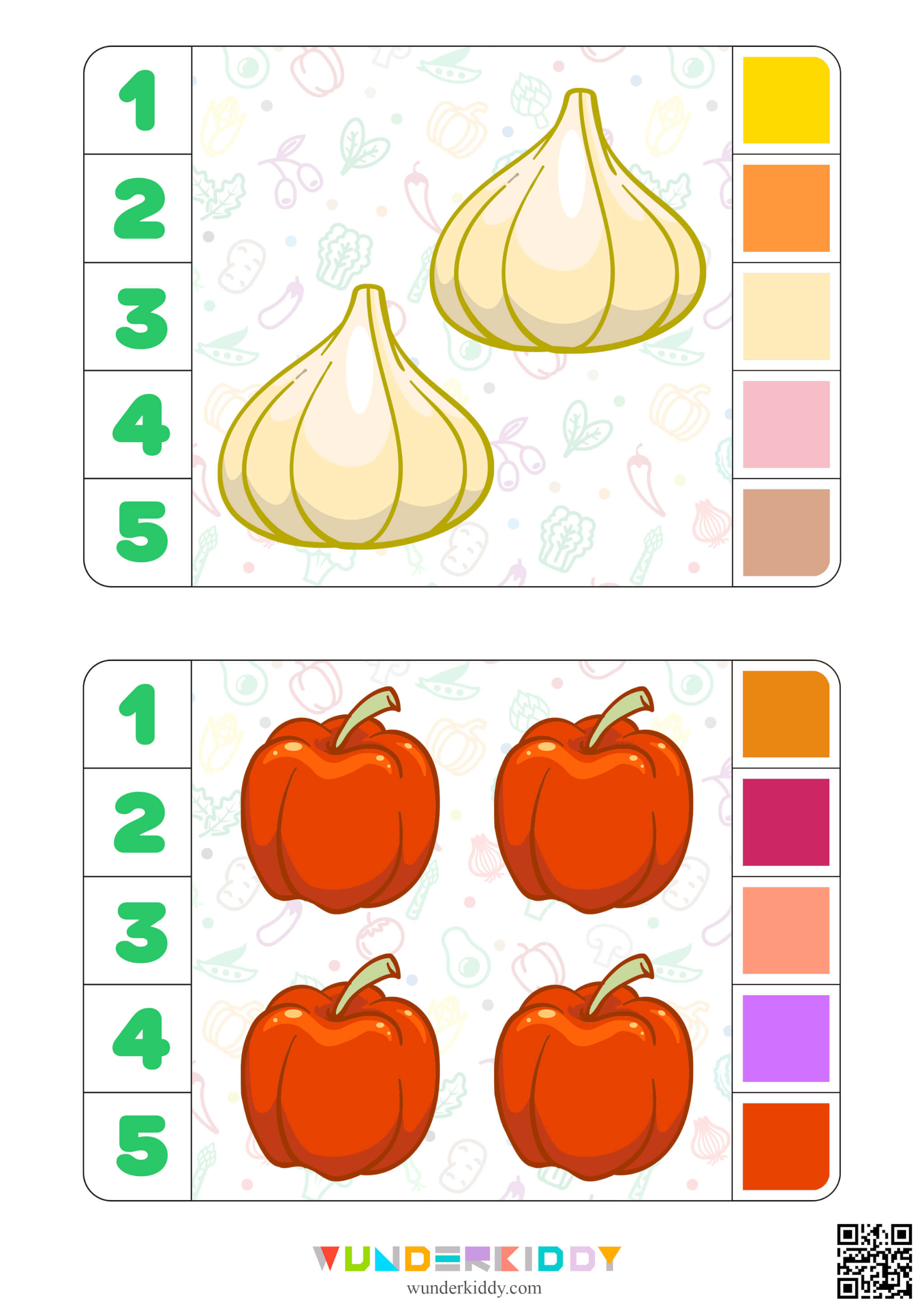 Vegetable Clip Cards for Toddlers - Image 7