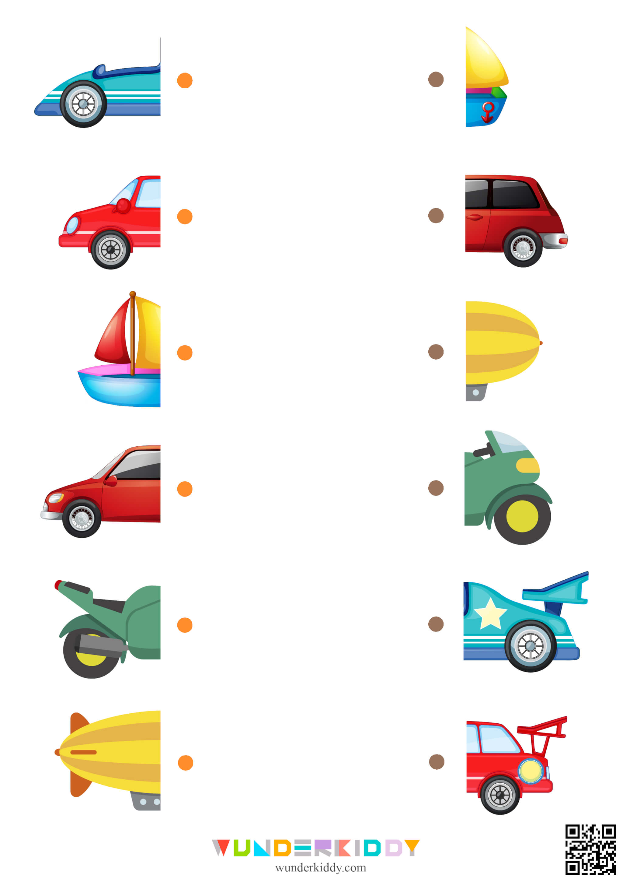 Cars Matching Worksheet - Image 3