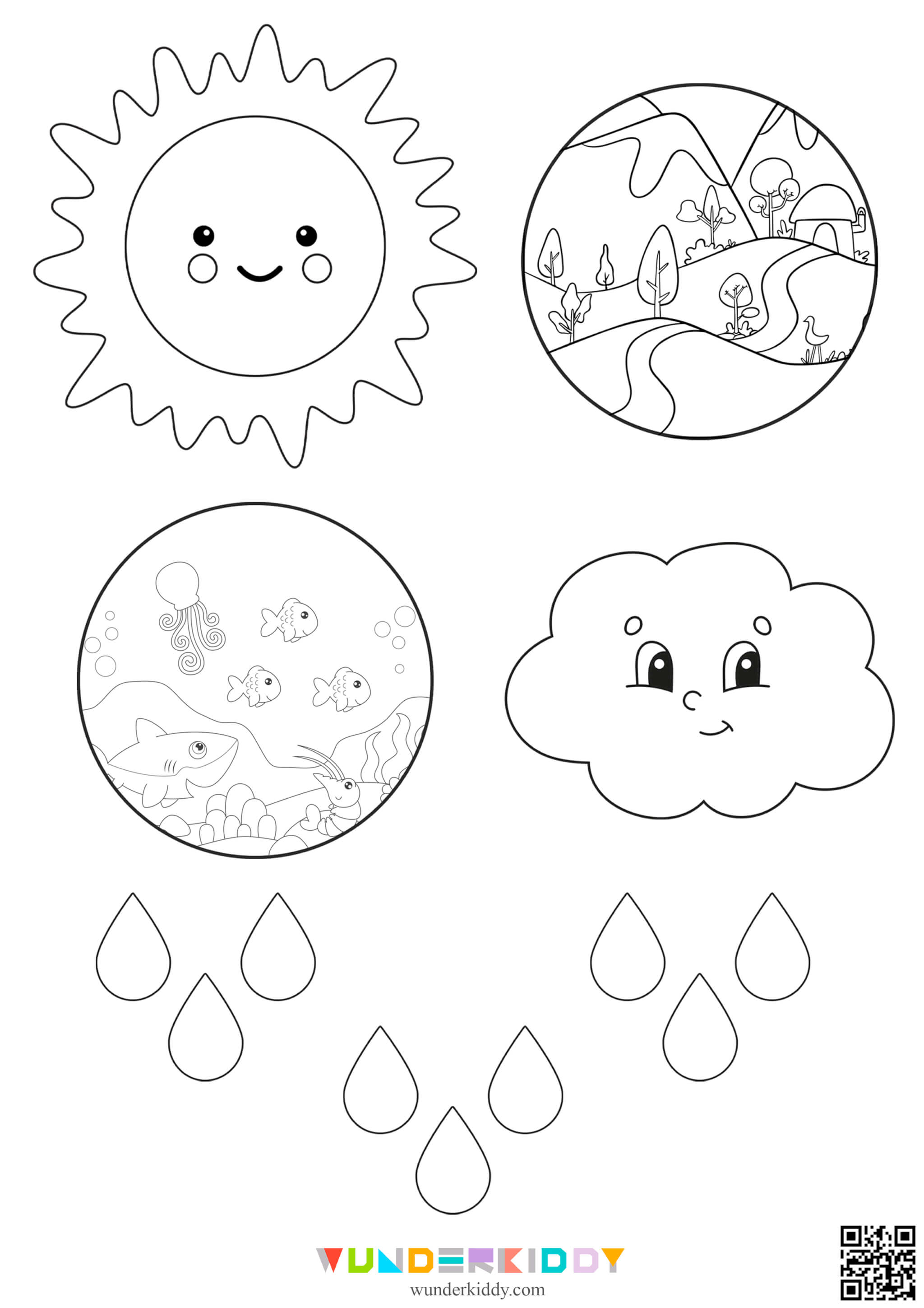 Free Water Cycle Craft Template - Image 5