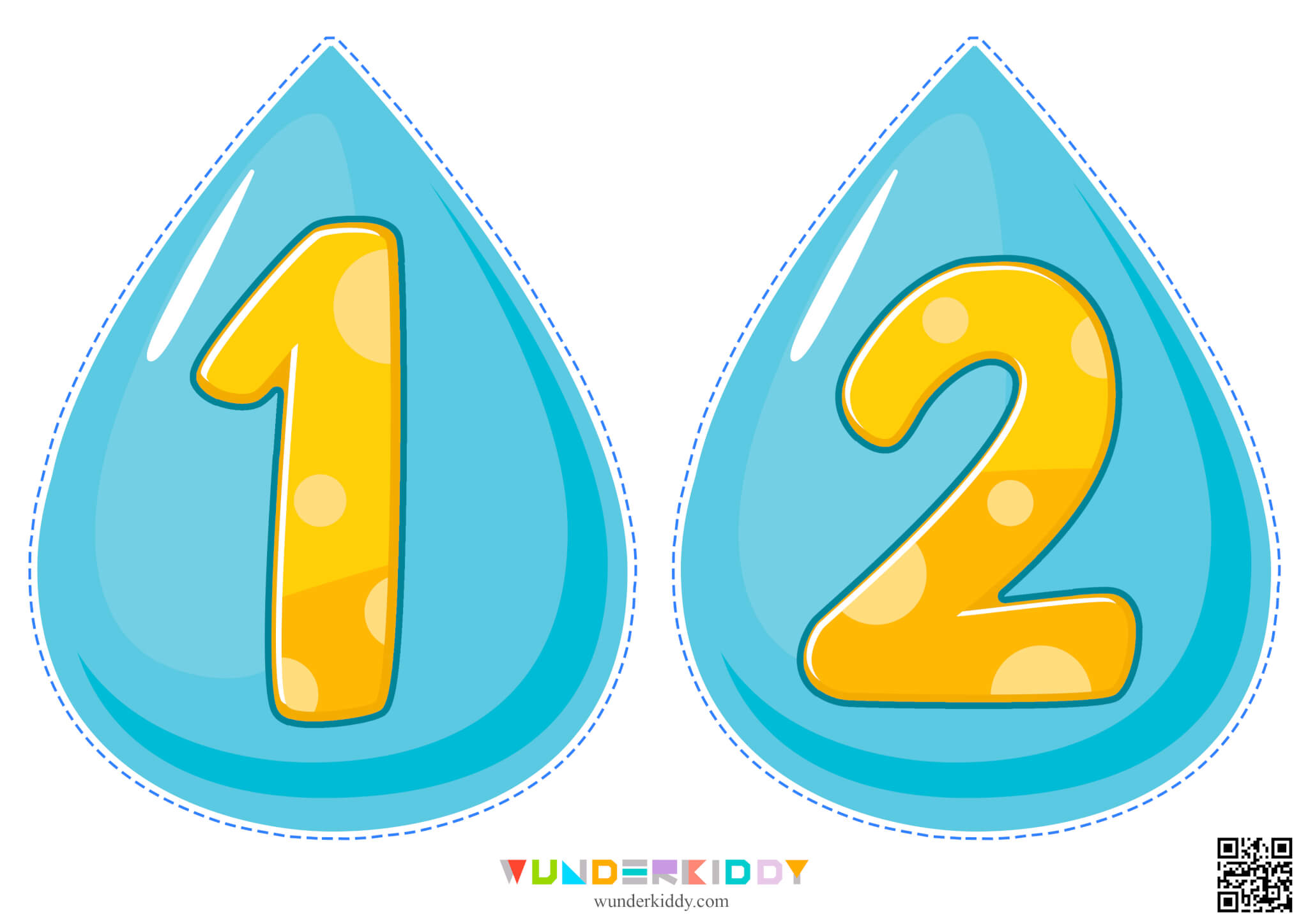 Math Worksheets for Kids Water Droplets - Image 3