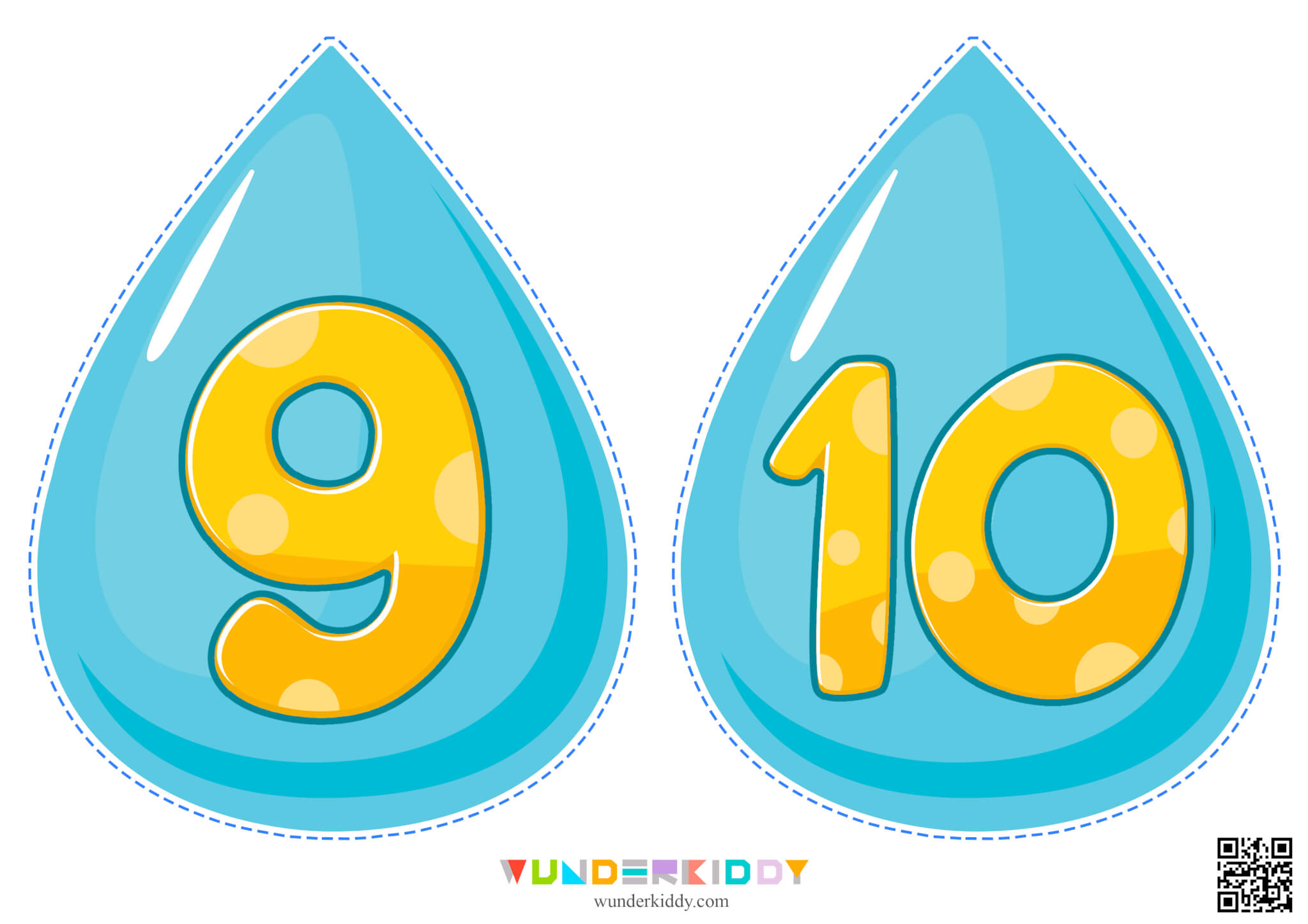 Math Worksheets for Kids Water Droplets - Image 7