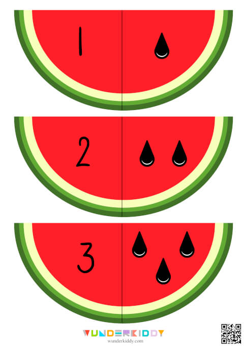 Count the Seeds: Watermelon Math Activity - Image 2