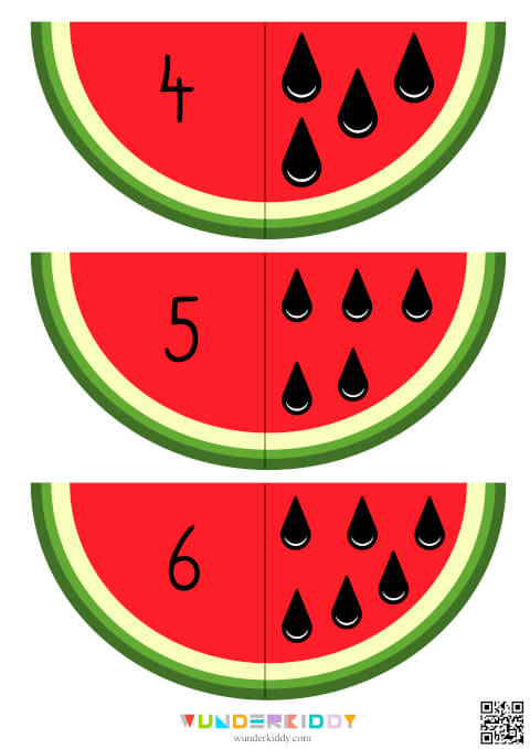 Count the Seeds: Watermelon Math Activity - Image 3