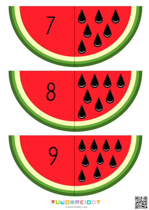 Count the Seeds: Watermelon Math Activity - Image 4