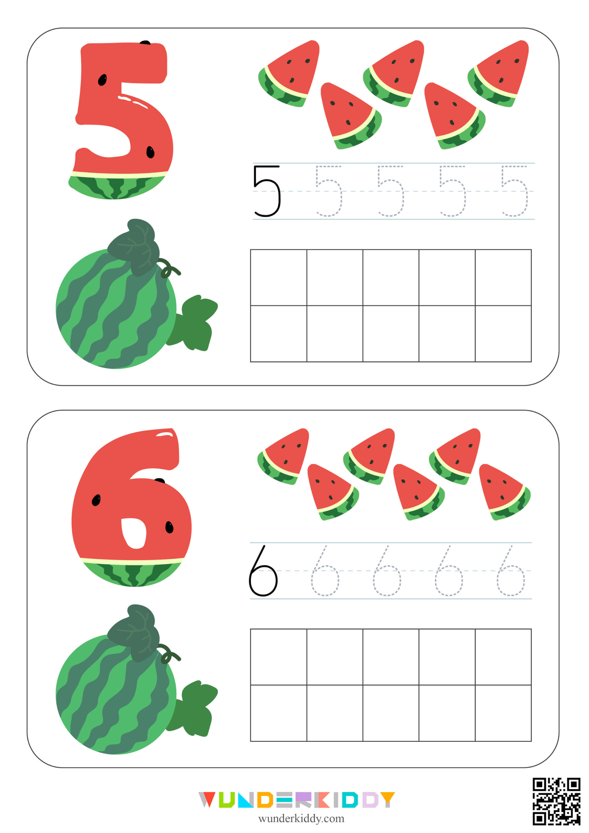 Watermelon Counting to 10 Math Cards - Image 4