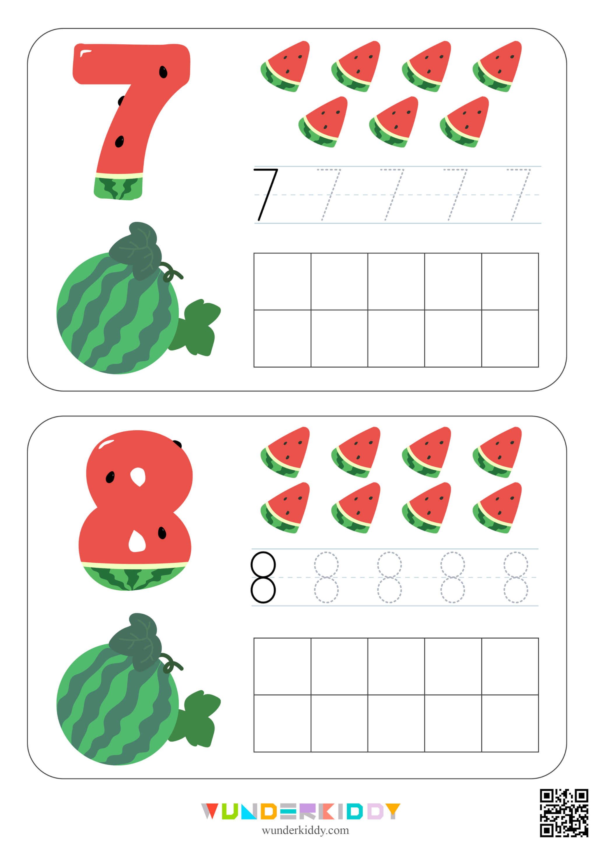 Watermelon Counting to 10 Math Cards - Image 5
