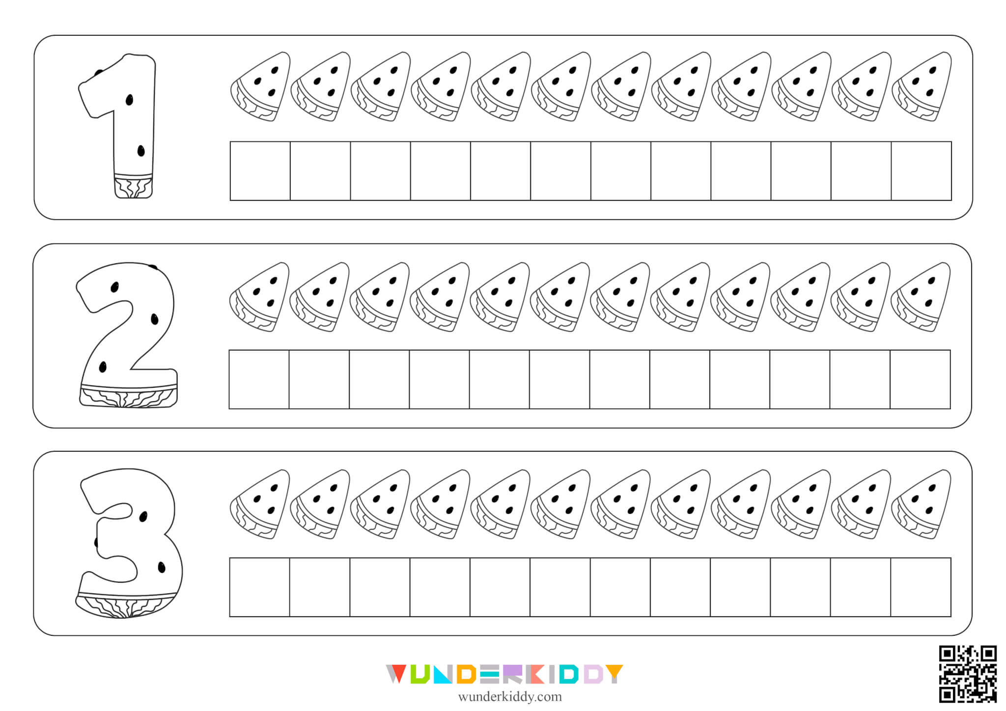 Watermelon Color and Count Activity - Image 2