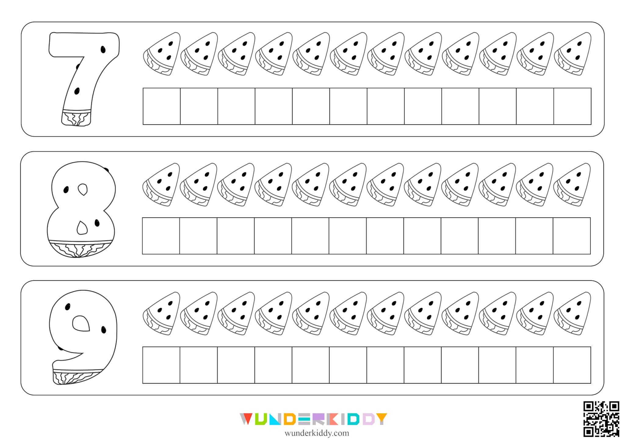 Watermelon Color and Count Activity - Image 4