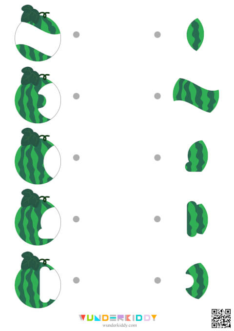 Watermelon Puzzle Matching Activity - Image 4
