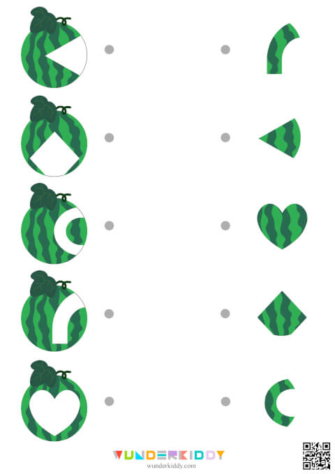 Watermelon Puzzle Matching Activity - Image 5