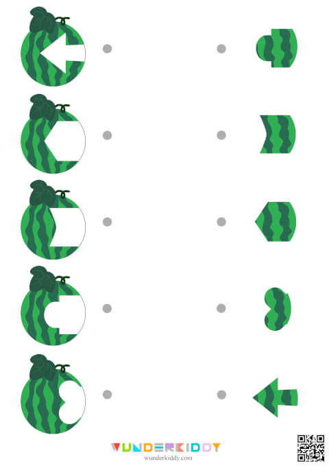Watermelon Puzzle Matching Activity - Image 6