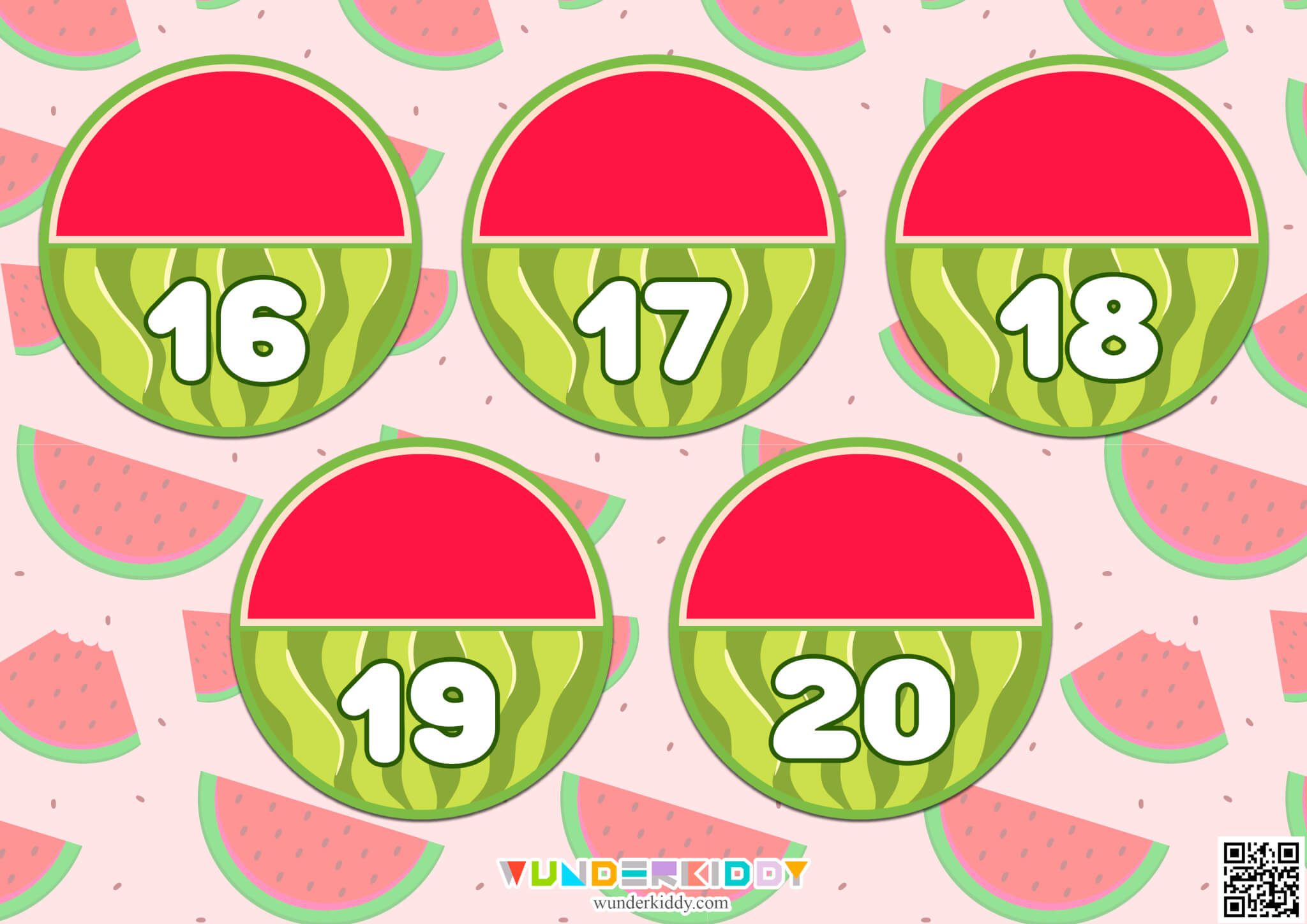 Watermelon Counting Preschool Worksheet - Image 5