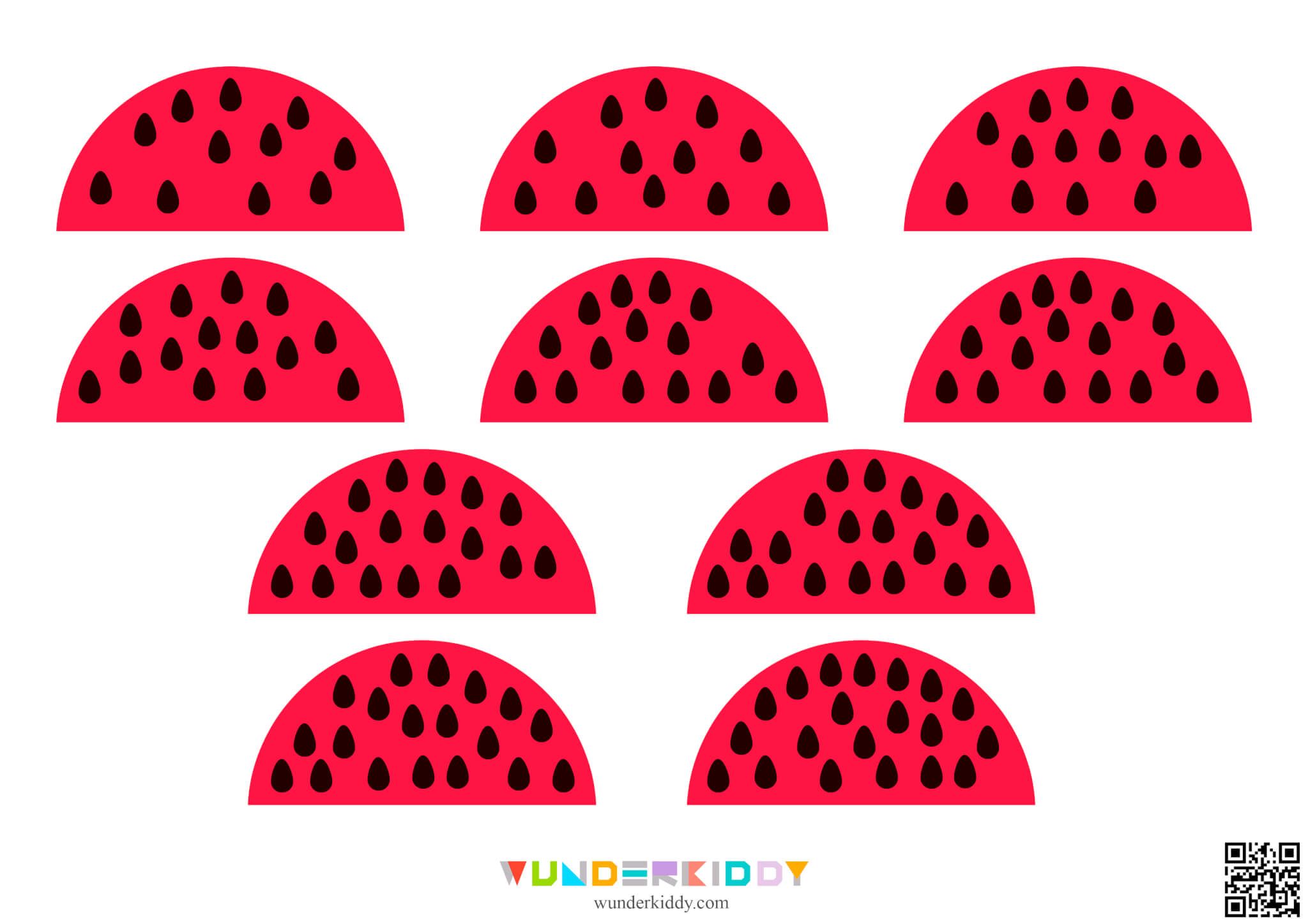 Watermelon Counting Preschool Worksheet - Image 7