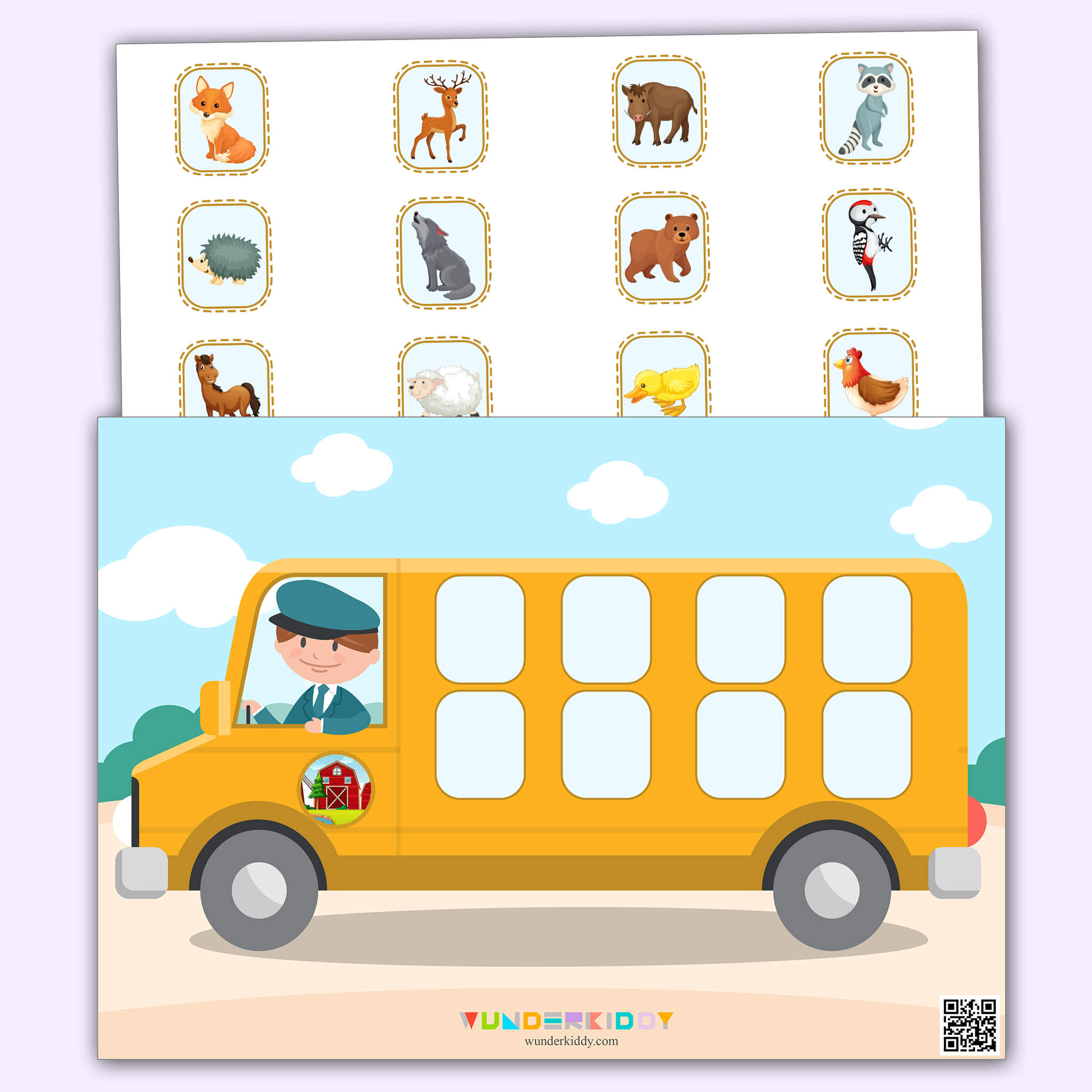 Activity sheet «Where do the animals go?» - Download or print for free
