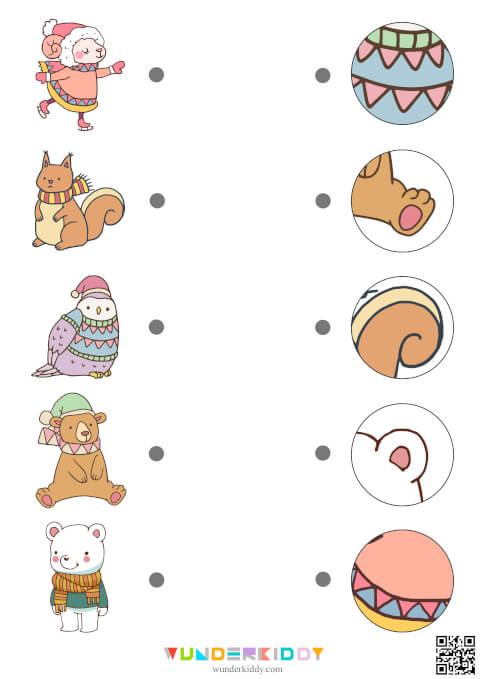 Рабочие листы «Угадай животное по фрагменту» - Изображение 5