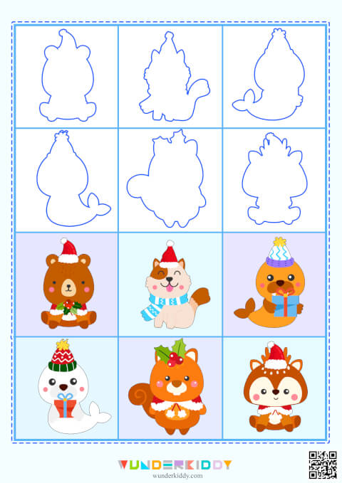 Winter Bingo Dauber Coloring Pages – Fun Early Learning