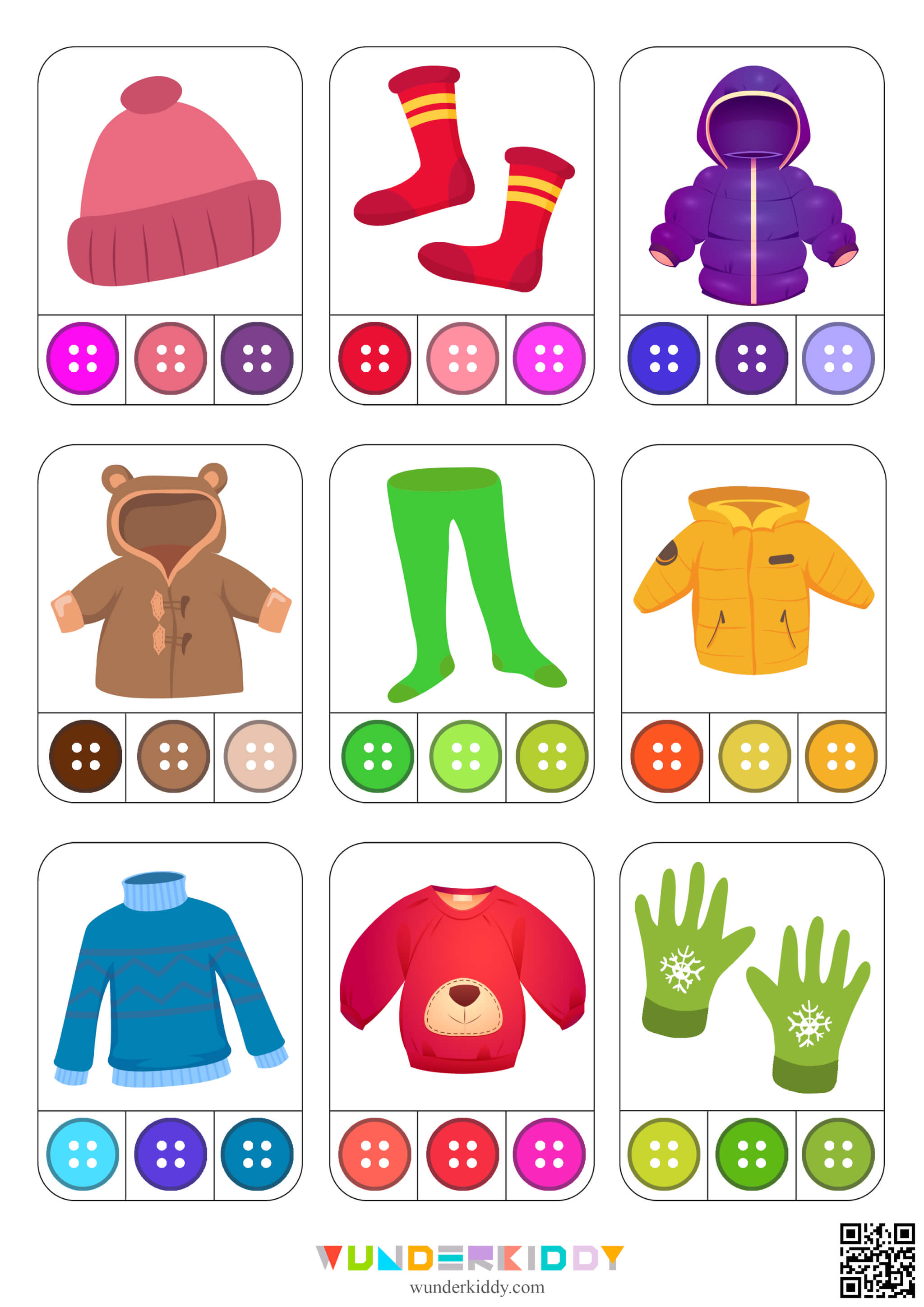 Winter Clothes Color Matching Game - Image 3