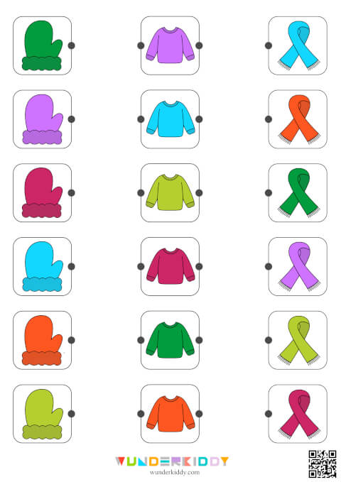 Сортування зимового одягу за кольорами - Зображення 2