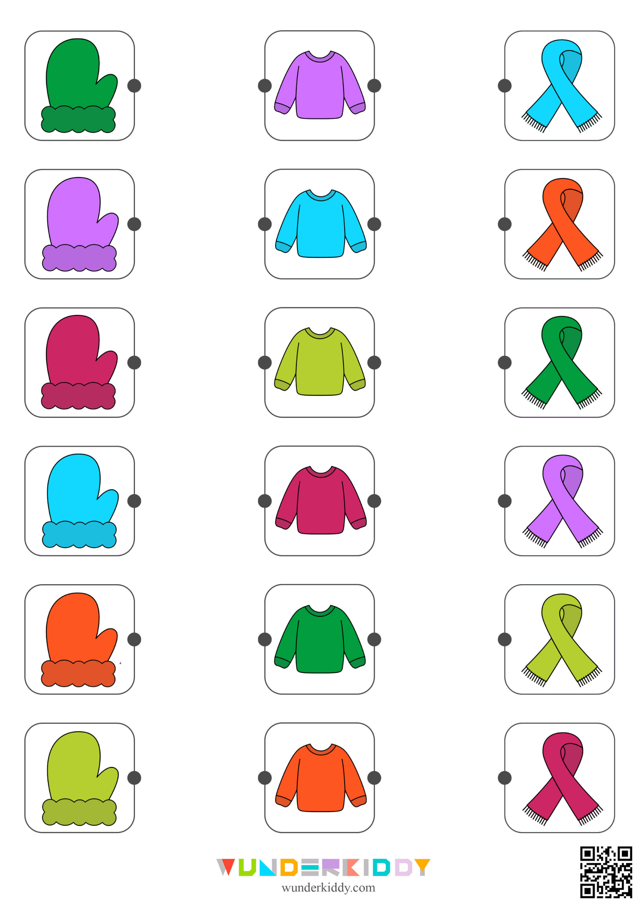 Сортування зимового одягу за кольорами - Зображення 2