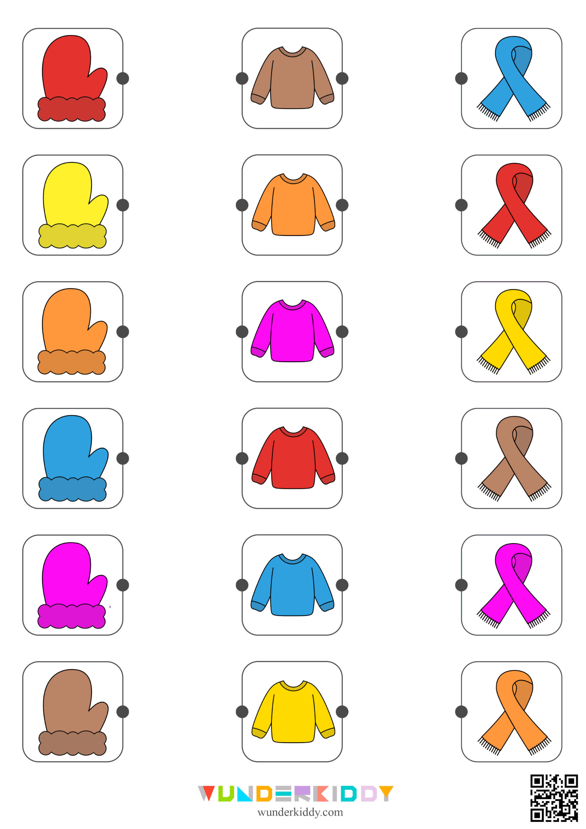 Сортування зимового одягу за кольорами - Зображення 3