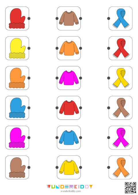 Сортування зимового одягу за кольорами - Зображення 3