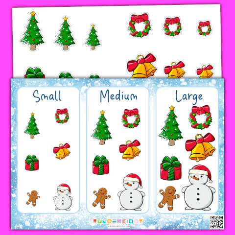 Winter Sort by Size Activity - Image 2
