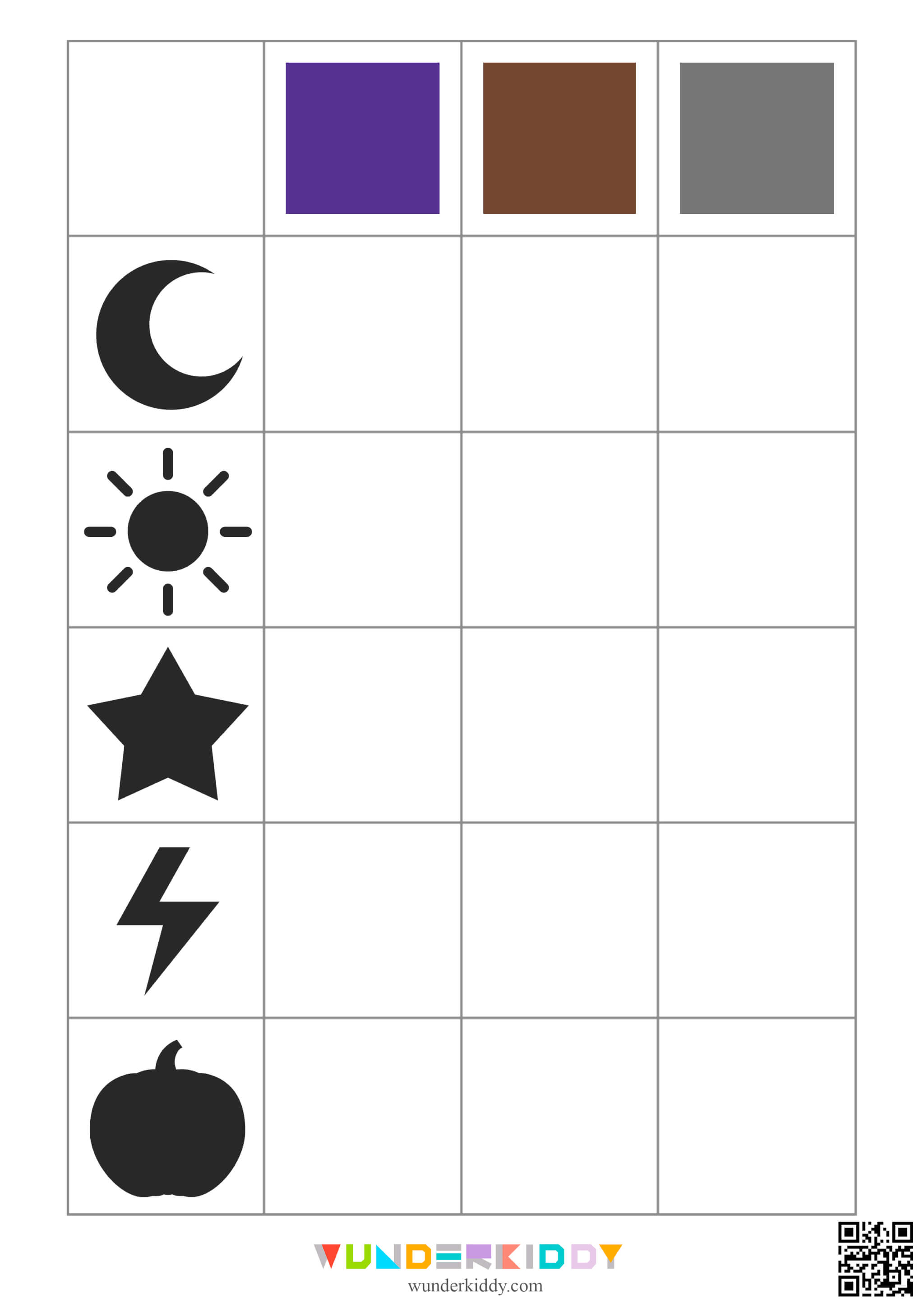 Witch Hat Matching Worksheets - Image 4