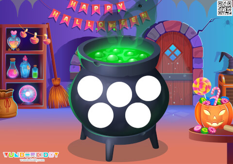 Witch's Cauldron Pattern Activity for Preschool - Image 2