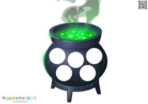 Witch's Cauldron Pattern Activity for Preschool - Image 6