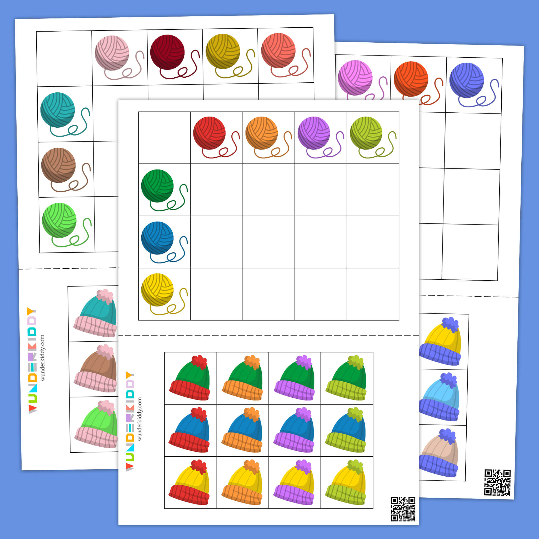 Yarn and Hat Matching: Two-Color Logic Activity